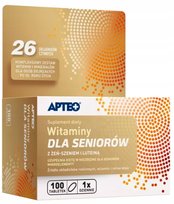 Suplement diety, Apteo, Witaminy Dla Seniorów Cynk Magnez, 100 Tab. APTEO