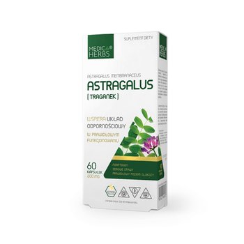 Suplement diety, Astragalus (Traganek) 600mg Medica Herbs ODPORNOŚĆ - Medica Herbs