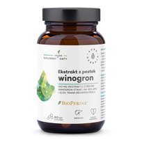 Suplement diety, AURA HERBALS OPC 95% - ekstrakt z pestek Winogron (60 kaps.) Aura Herbals