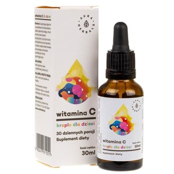 Suplement diety, Aura Herbals, Witamina C 100 mg dla dzieci, 30 ml - Aura Herbals