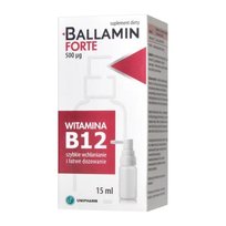 Suplement diety, Ballamin Forte, Witamina B12 500µg, 15ml Ballamin Forte