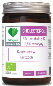 Suplement diety, BeOrganic Cholesterol BIO 400 mg (100 tabletek) - BeOrganic