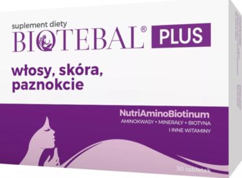 Suplement diety, BIOTEBAL PLUS - WŁOSY, SKÓRA I PAZNOKCIE, 30 tab. - POLPHARMA
