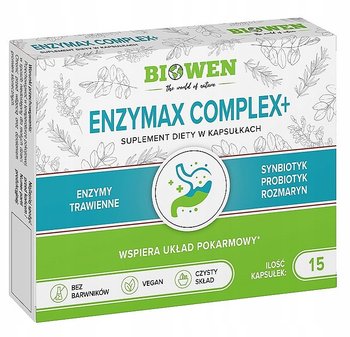 Suplement diety, Biowen Enzymax Complex Enzymy trawienne 15 kaps. - Biowen