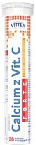 Suplement diety, Calcium z vit.C wapń witamina C VITTER, 20 tab PUWER POLSKA