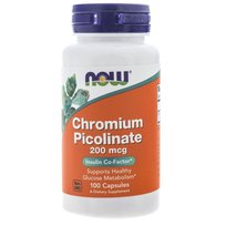 Suplement diety Chrom NOW FOODS, 200 mcg, 100 kapsułek Now Foods