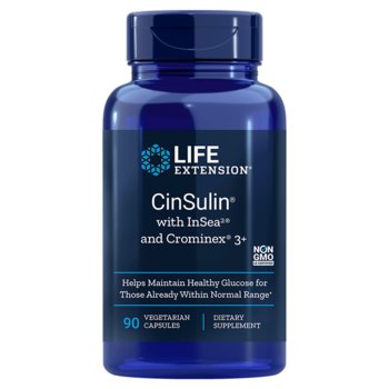 Suplement diety, CinSulin with InSea2 and Crominex 3+ (90 kaps.) - Life Extension