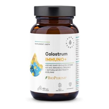 Suplement diety, Colostrum Immuno + BioPerine, 60kaps. - Aura Herbals