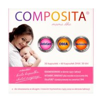 Suplement diety, Composita Mama DHA dla kobiet w okresie ciąży i laktacji, 30 + 60 kaps. Establo Pharma