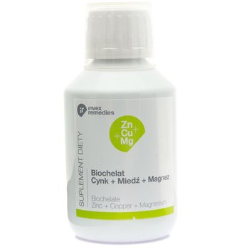 Suplement diety, Cynk+Miedź+Magnez Zn-Cu-Mg INVEX REMEDIES, 150 ml - Invex Remedies