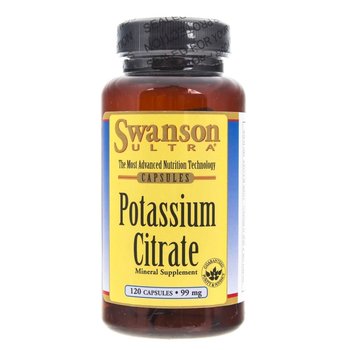 Suplement diety, Cytrynian potasu SWANSON, 120 kapsułek - Swanson