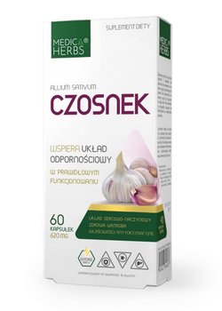 Suplement diety, Czosnek bezzapachowy 60 kapsułek Medica Herbs ODPORNOŚĆ - Medica Herbs