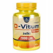 Suplement diety, D-Vitum forte 2000 j.m. witamina D 60 żelków Oleofarm Oleofarm