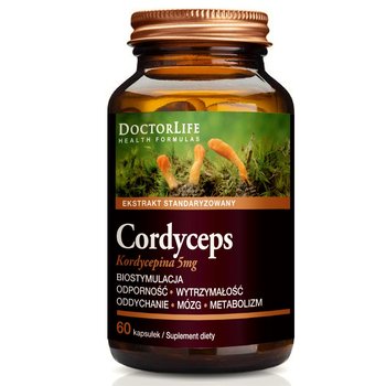 Suplement diety, Doctor Life, Cordyceps Kordyceps 500mg, 60 Kaps. - Doctor Life