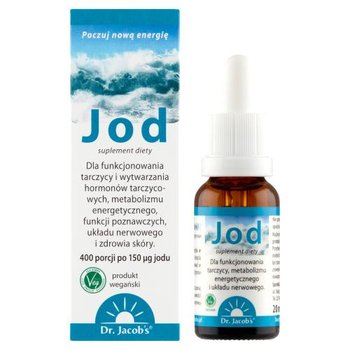 Suplement diety, Dr. Jacob's Jod krople, 20ml - Dr.Jacob's