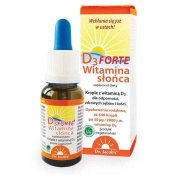 Suplement diety, Dr. Jacob's Witamina D3 Forte, 20ml - Dr.Jacob's
