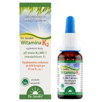 Suplement diety, Dr. Jacob's Witamina K2, 20 ml - Dr.Jacob's
