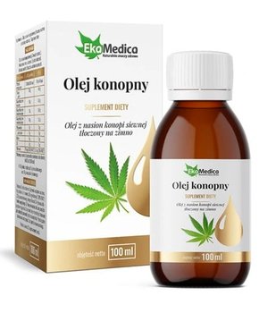 Suplement diety, EkaMedica, Olej Konopny z witaminą E, 100ml - EKAMEDICA