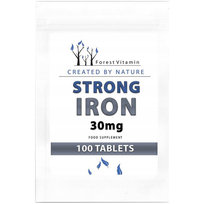 Suplement diety, Forest Vitamin, Strong Iron 30mg, 100 tab. Forest Vitamin