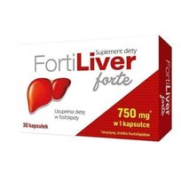 Suplement diety, Fortiliver Forte 750 mg, 30 kaps. RANBAXY