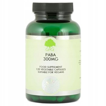 Suplement diety, G&G, PABA 300 mg, 120 kapsułek - G&G