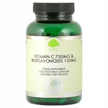 Suplement diety, G&G, Witamina C 750mg z bioflawonoidami, 120 kaps. - G&G