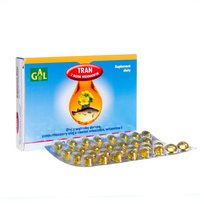 Suplement diety, GAL Tran z olejem wiesiołkowym, suplement diety, 60 kapsułek elastycznych 500 mg Gal