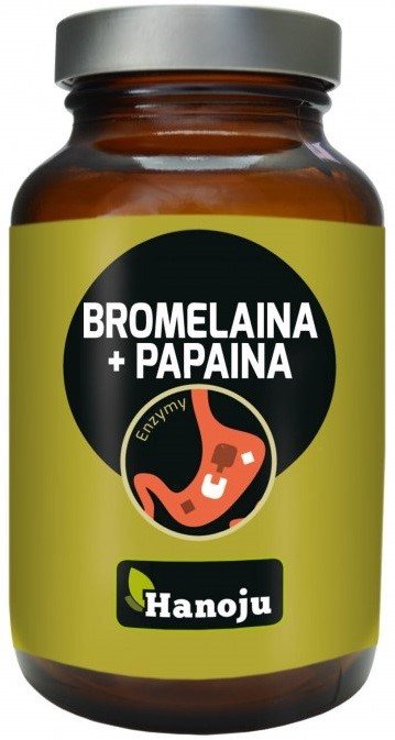 Bromelain Papain 500 MG 90 Kapseln Verdauung HANOJU main image 0