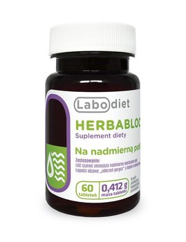 Suplement diety, HERBABLOCKER (NA NADMIERNĄ POTLIWOŚĆ) 60 tab - LABODIET - LABOFARM