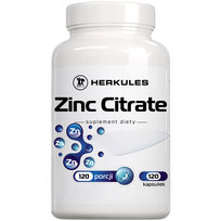 Suplement diety, Herkules Zinc Citrate, 120 kaps. Herkules