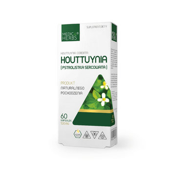 Suplement diety, Houttuynia (Pstrolistka Sercowata), Medica Herbs - Medica Herbs