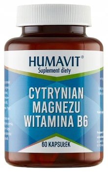 Suplement diety, HUMAVIT Cytrynian Magnezu + Witamina B6, 60kaps. - Humavit