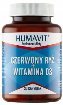 Suplement diety, HUMAVIT Czerwony Ryż + Witamina D3, 30kaps. - Humavit