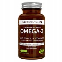Suplement diety, Igennus, Kwasy OMEGA 3 EPA DHA 660 mg z dzikiej SARDELI ULTRACZYSTE plus witamina D3, 60 kaps Igennus