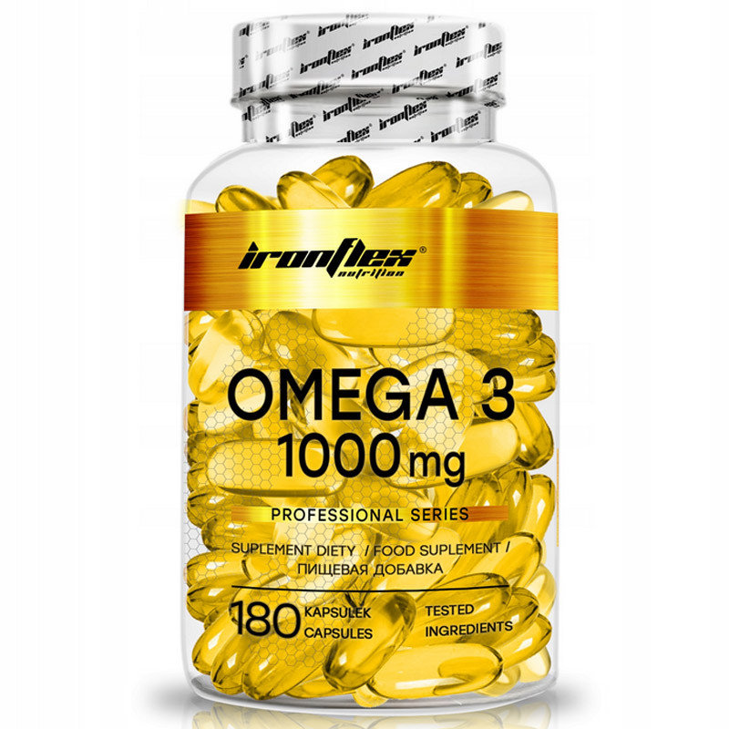Suplement diety, IronFlex, Omega-3 1000mg, 180 kaps. | Sklep EMPIK.COM