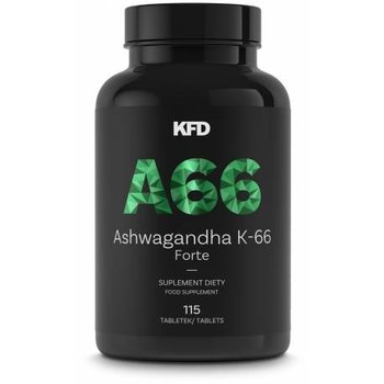 Suplement diety, KFD Ashwagandha K66 Forte 115 tabletek dobry nastrój - KFD