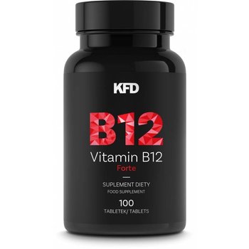 Suplement diety, KFD Vitamin B12 Forte - 100 tabletek dla wegan wparcie pracy mózgu - KFD