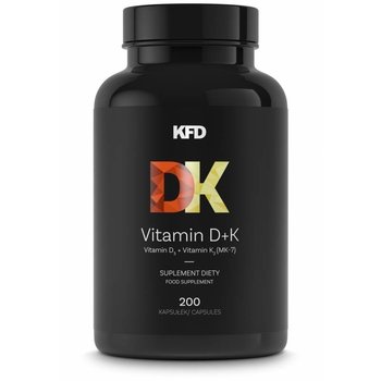 Suplement diety, KFD VITAMIN D3+K2 (MK-7 Z NATTO) - 200 KAPSUŁEK zdrowe kości - KFD