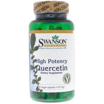 Suplement diety, Kwercetyna SWANSON, 475 mg, 60 kapsułek - Swanson