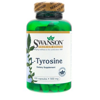 Suplement diety L-Tyrozyna SWANSON, 500 mg, 100 kapsułek - Swanson