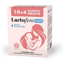 Suplement diety, LACTOFEM Forte dla kobiet karmiących smak klasyczny, 14 sasz. PHARMA DOT