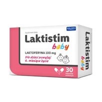 Suplement diety, Laktistim Baby, laktoferyna i inulina, 30 kapsułek SOLINEA