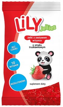 Suplement diety, LILY, żelki smak truskawkowy witaminy B+C+D, 30 g - LILY