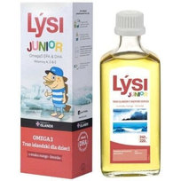 Suplement diety, Lysi Tran Islandzki Junior, smak mango-limonka, 240 ml