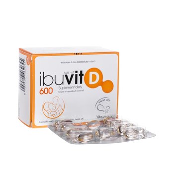 Suplement diety, Medana Pharma, IbuVit D 600, 30 kapsułek - Medana Pharma