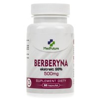 Suplement diety, MedFuture, Berberyna ekstrakt 98%, 500 mg, 60 kaps. MedFuture