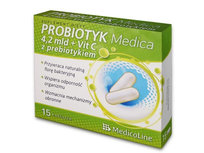 Suplement diety, MEDICALINE Probiotyk Medica 15 kaps - uniwersalny