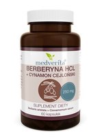 Suplement diety, Medverita Berberyna HCL 98% + Cynamon 60 k Medverita