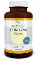 Suplement diety, Medverita Ornityna 500 Mg Trawienie Jelita 120Kaps