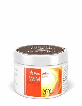 Suplement diety, Metylosulfonylometan MSM BENE VOBIS, 250 g - Młyn Oliwski